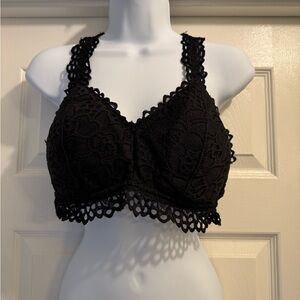 Maurices Black Lace Racerback Bra